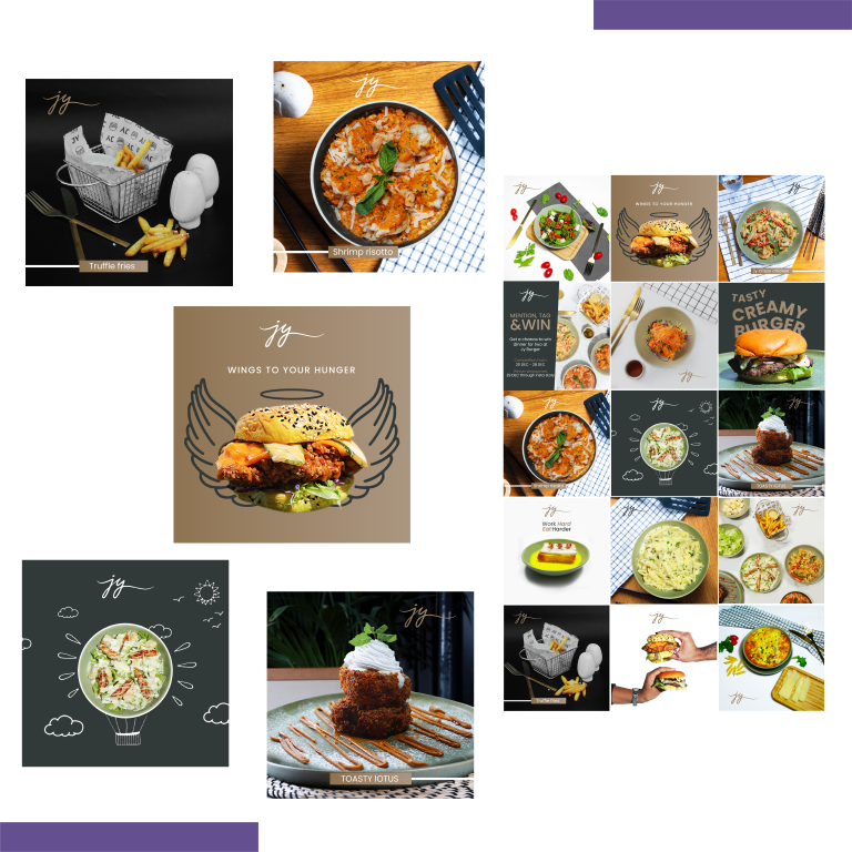 JY Restaurant Social Media