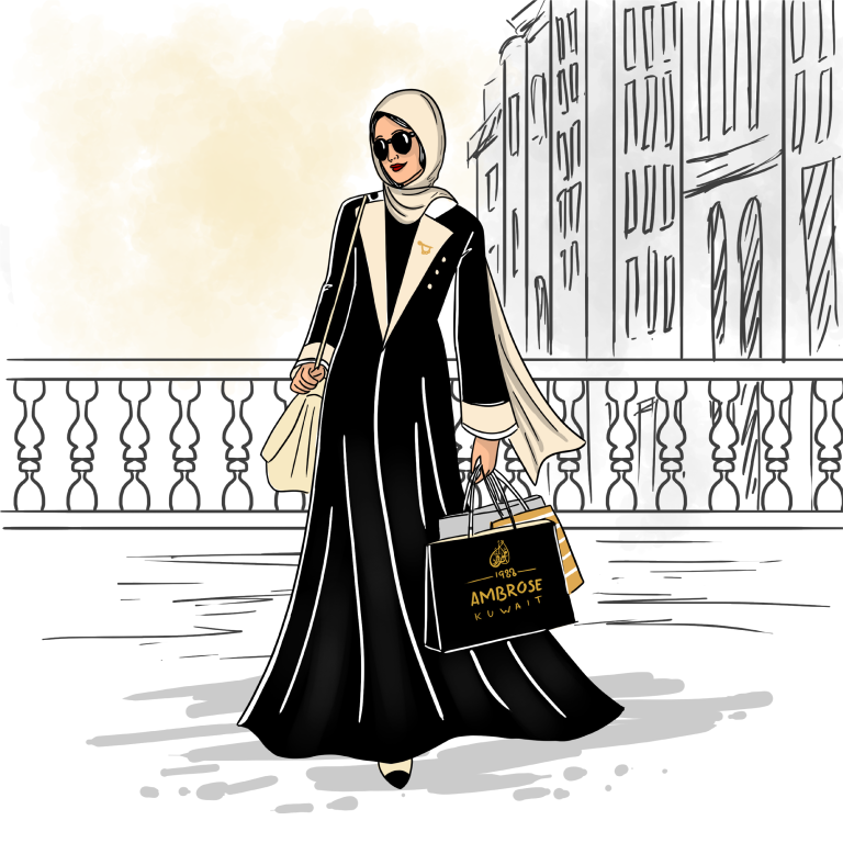 Ambrose Abayas Illustration